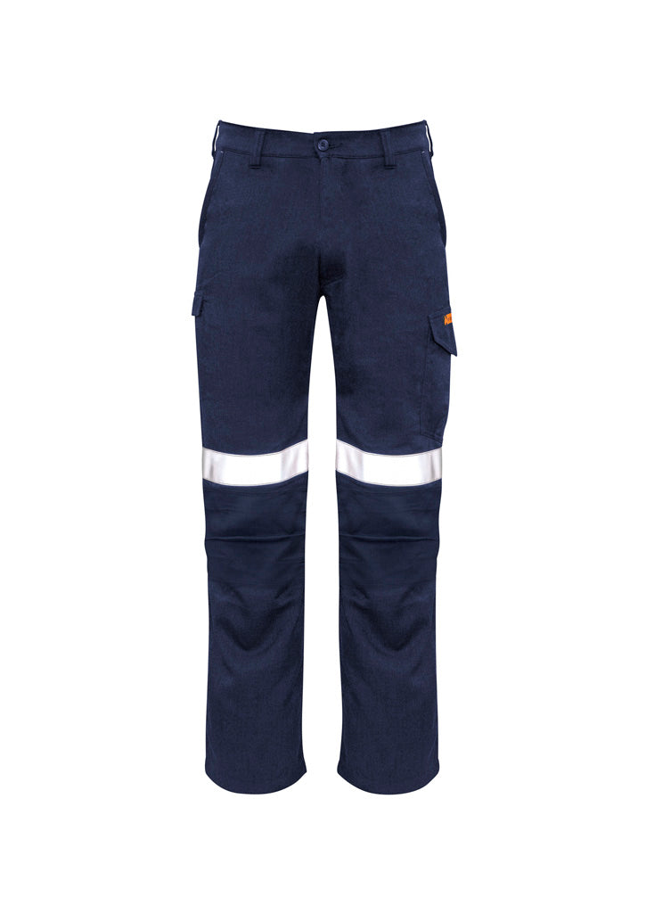 Syzmik Men's Orange Flame Taped Cargo Pant (Regular) - Navy