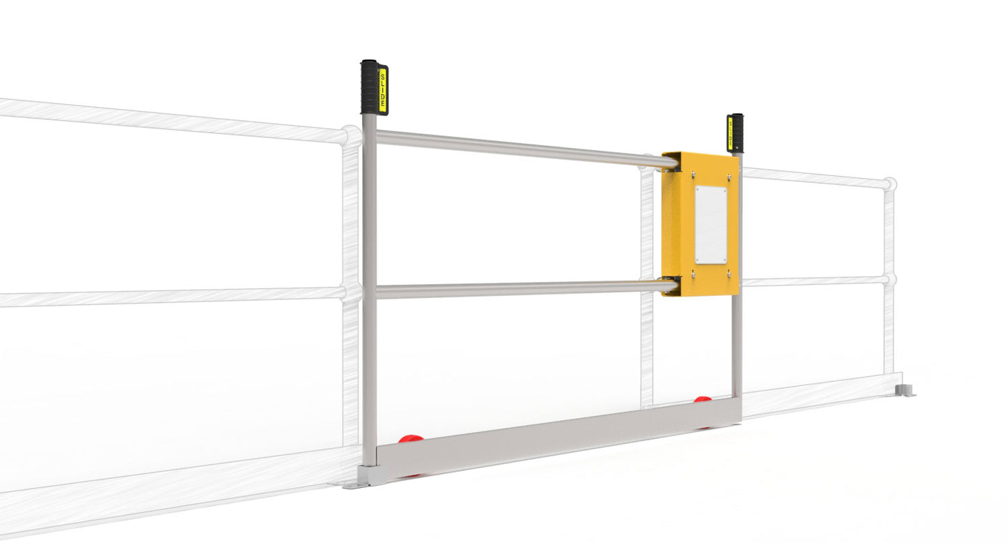 Ball Fence Roller Gate - Foot Latch