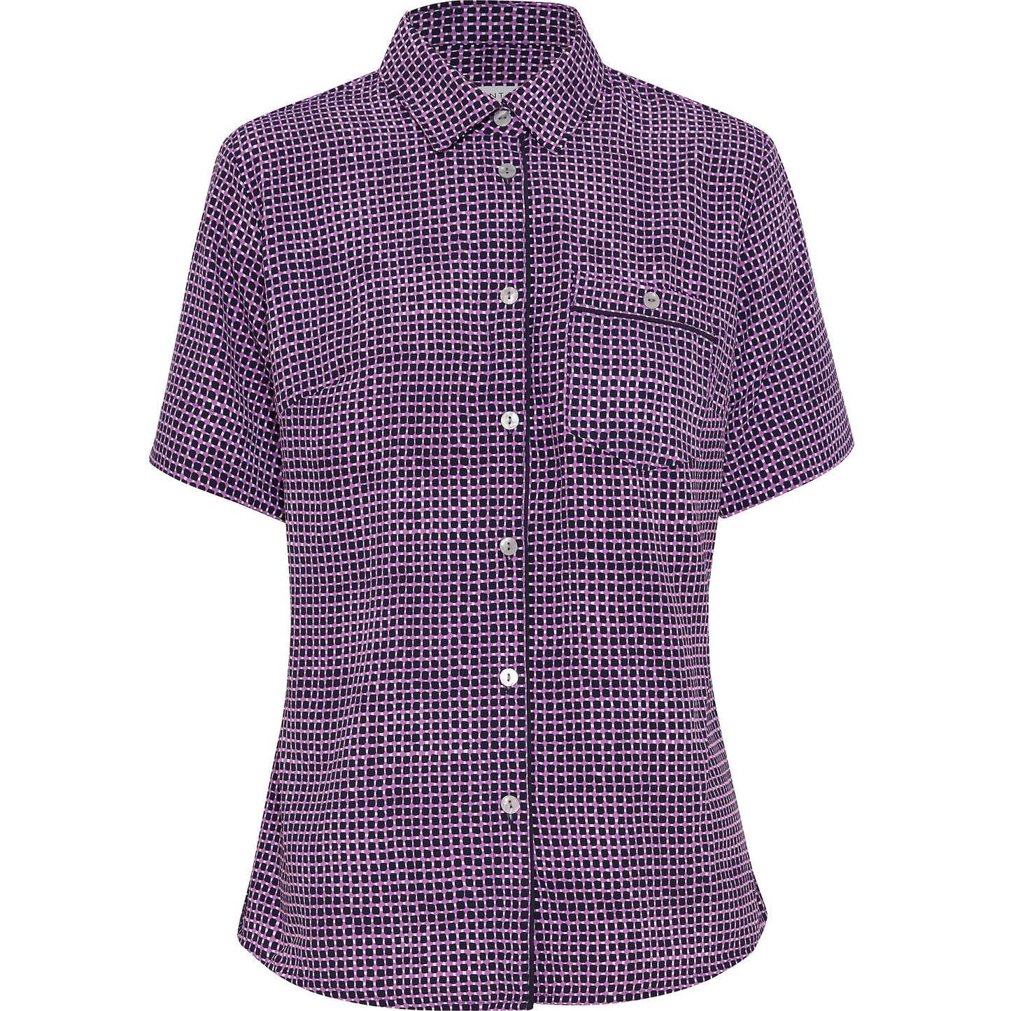 NNT CAT9S2 Pixel Print Short Sleeve Action Back Shirt