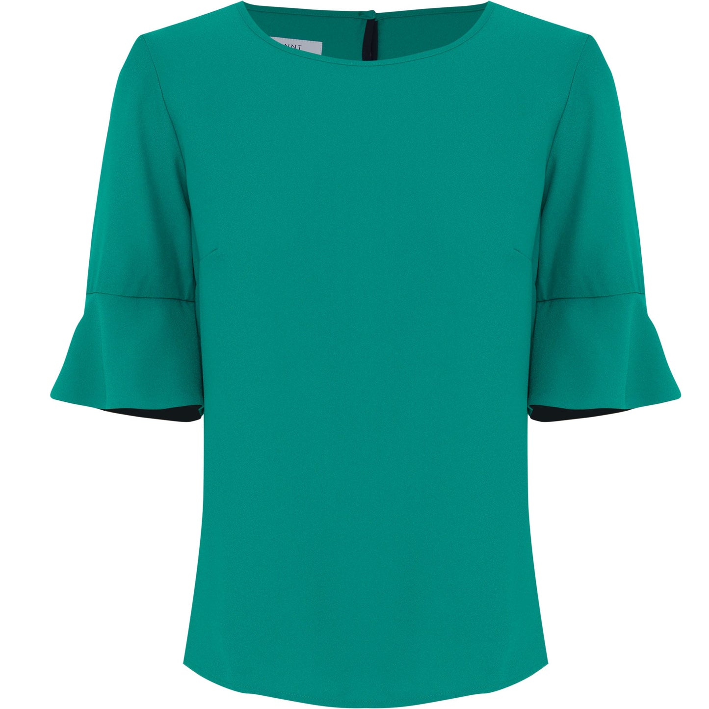 NNT CATU5T French Georgette Fluted Sleeve Top