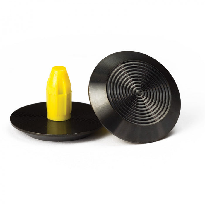 Warning Tactile Round Pack of 100 Black PVD