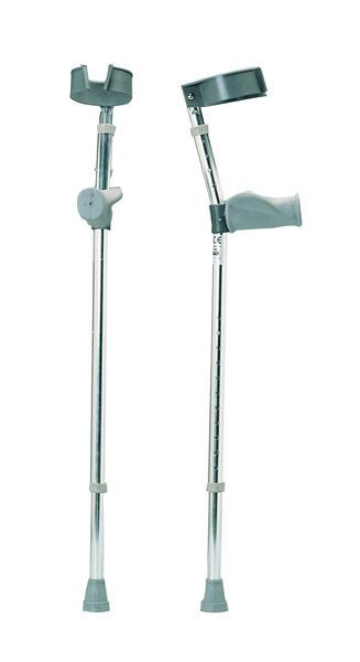 Max Global Products 080284 Crutch Aluminium Elbow/Forearm Adjustable Medium Adult 890-1200mm