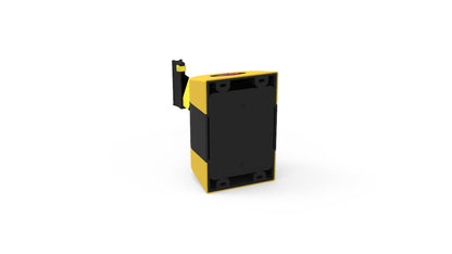 Wall Mount Retractable Belt Barrier 10m - PVC - Black/Yellow