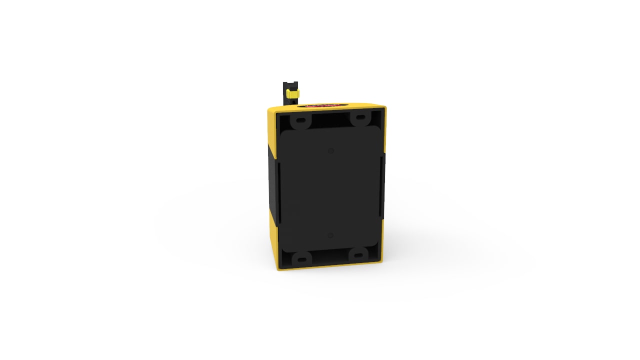 Wall Mount Retractable Belt Barrier 10m - PVC - Black/Yellow