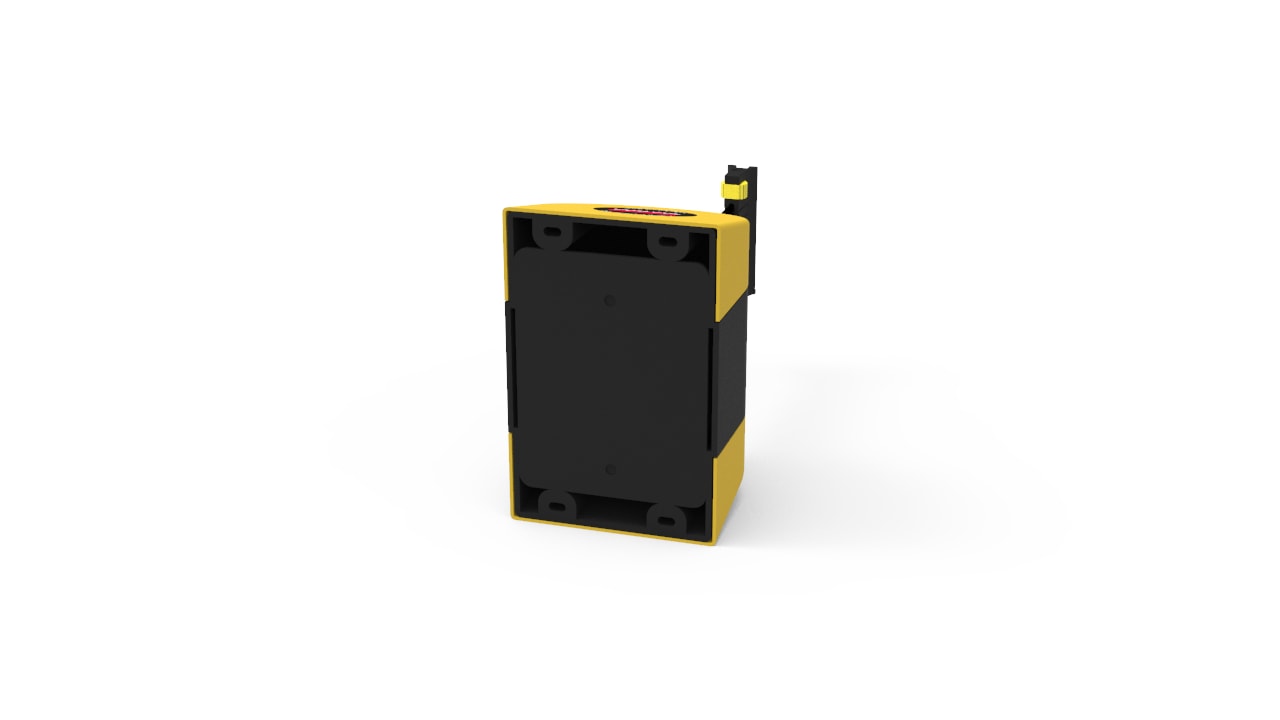Wall Mount Retractable Belt Barrier 10m - PVC - Black/Yellow