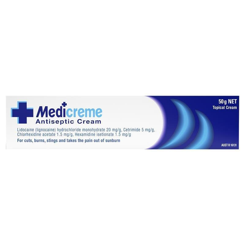 PHARMACARE 128414 Medi Creme Antiseptic Cream 50g