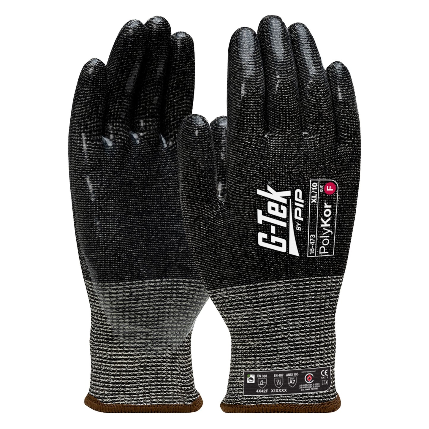PIP G-Tek PolyKor 13G Cut F Silicone Dip Glove