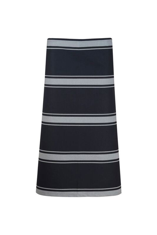 Chefscraft CA004 3/4 Length Butchers Stripe in Navy / White