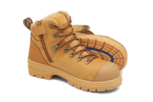 Blundstone 243 Wheat water-resistant nubuck safety boot