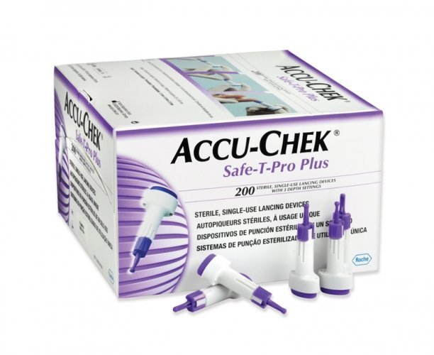 ROCHE 265985 Accu Chek Safe-T-Pro Plus Lancets 200