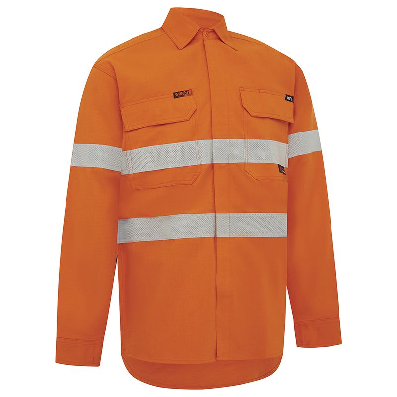WORKIT Workwear Flarex Ripstop PPE2 FR Inherent 197gsm Taped Shirt