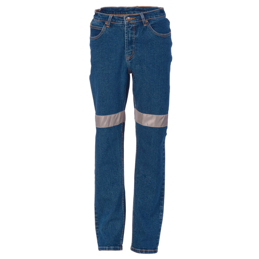 3339 Ladies Taped Denim Stretch Jeans CSR R/Tape