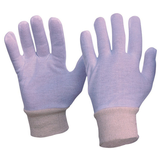 Pro Choice Safety Gear Interlock Poly/Cotton Liner Knit Wrist Gloves Ladies Size