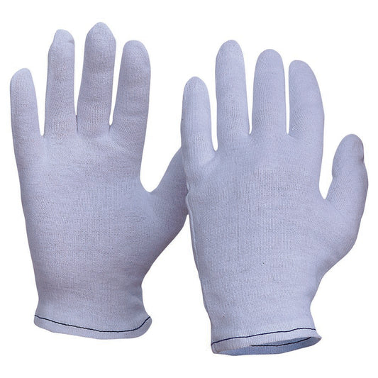 Pro Choice Safety Gear Interlock Poly/Cotton Liner Hemmed Cuff Gloves Mens Size