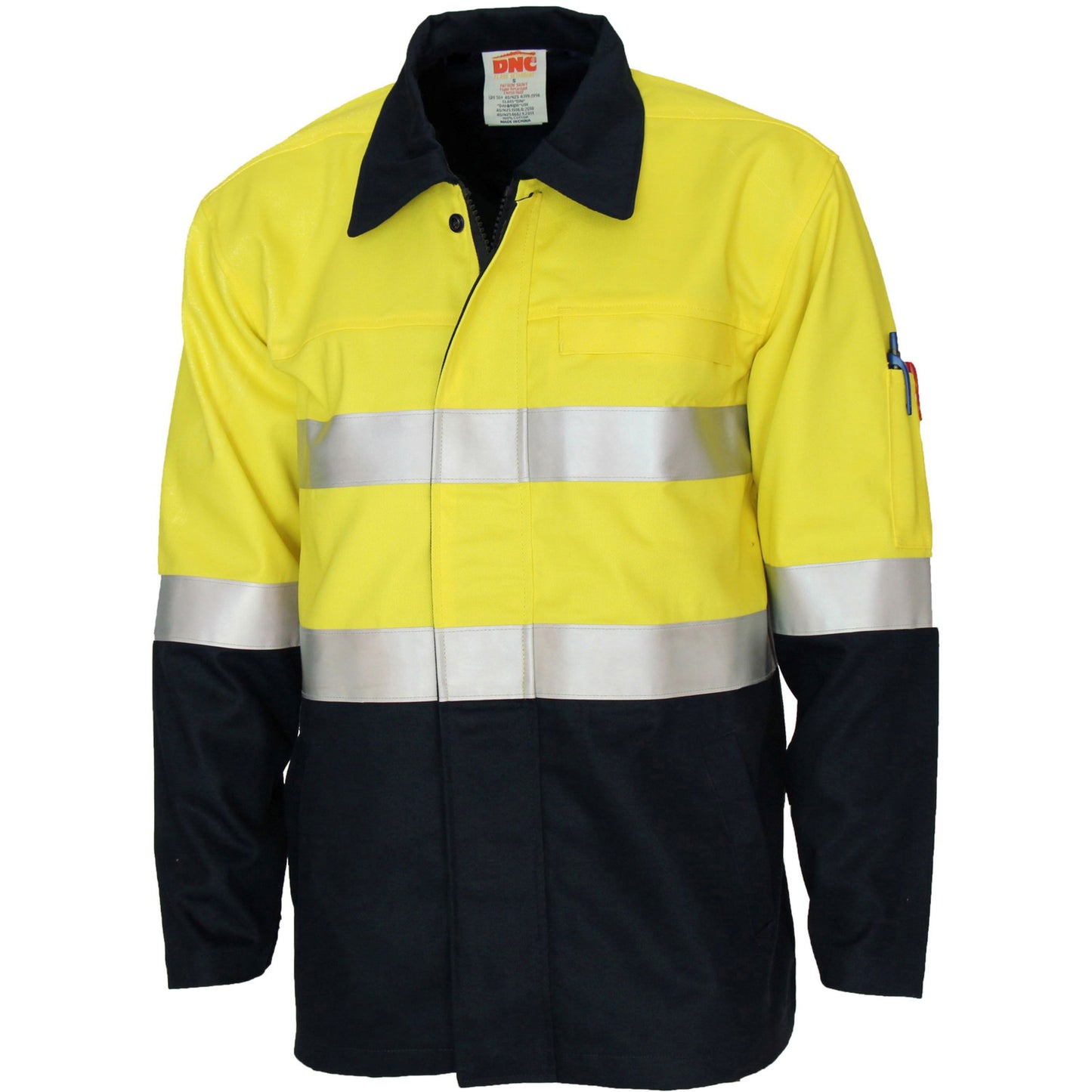 3458 Patron Saint Flame Retardant Two Tone Drill ARC Rated Welder's Jacket with LOXY F/R Tape