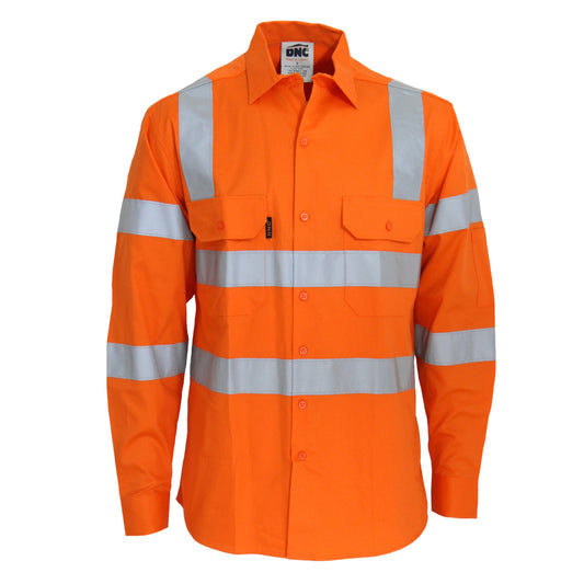 3741 HiVis L/W CSR R/Tape VIC Rail Shirt- LS