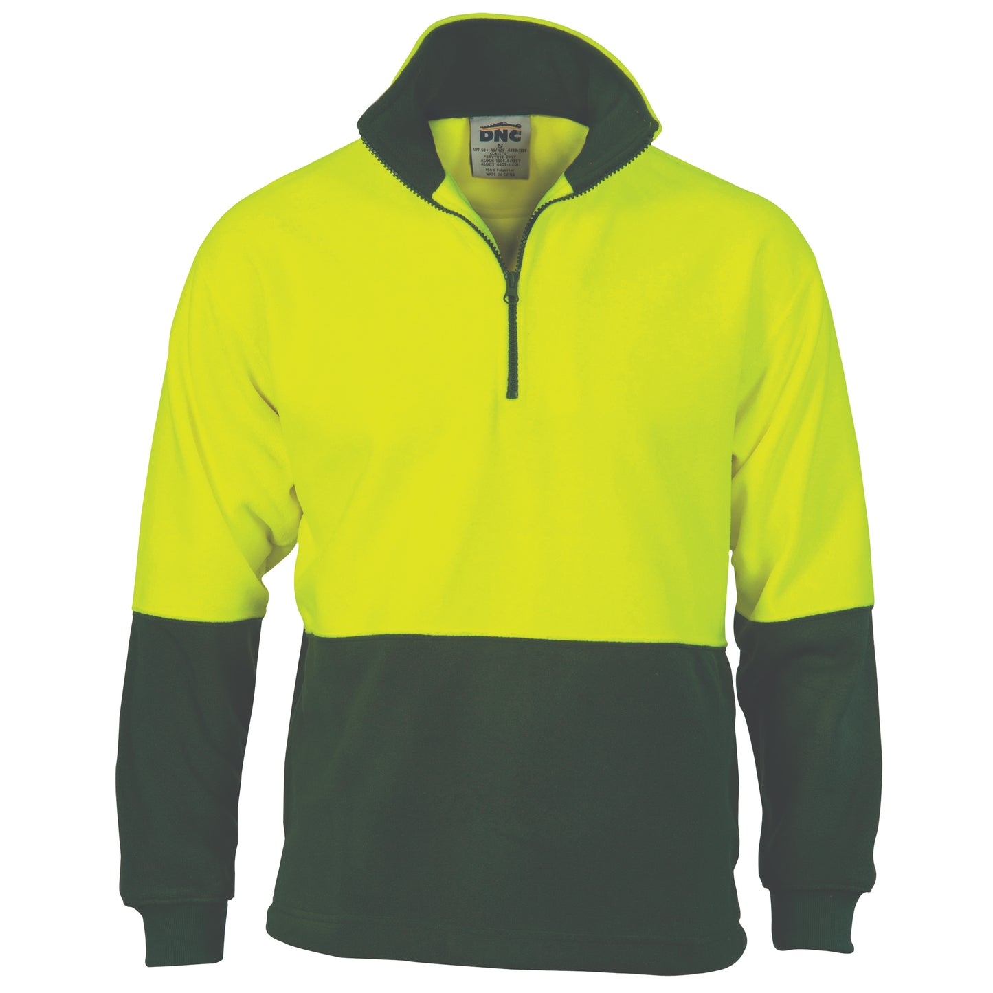 3825 HiVis Two Tone 1/2 Zip Polar Fleece