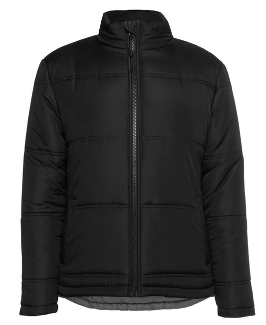 JB's Ladies Adv Puffer Jacket Black/Grey