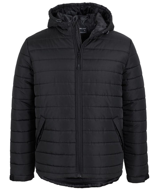 JB's Hooded Puffer Jacket Black