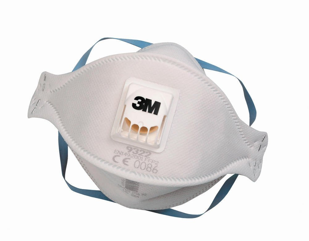 3M AUST 3M9322 P2 Aura Flat-Fold Respirator with Valve, Box of 10