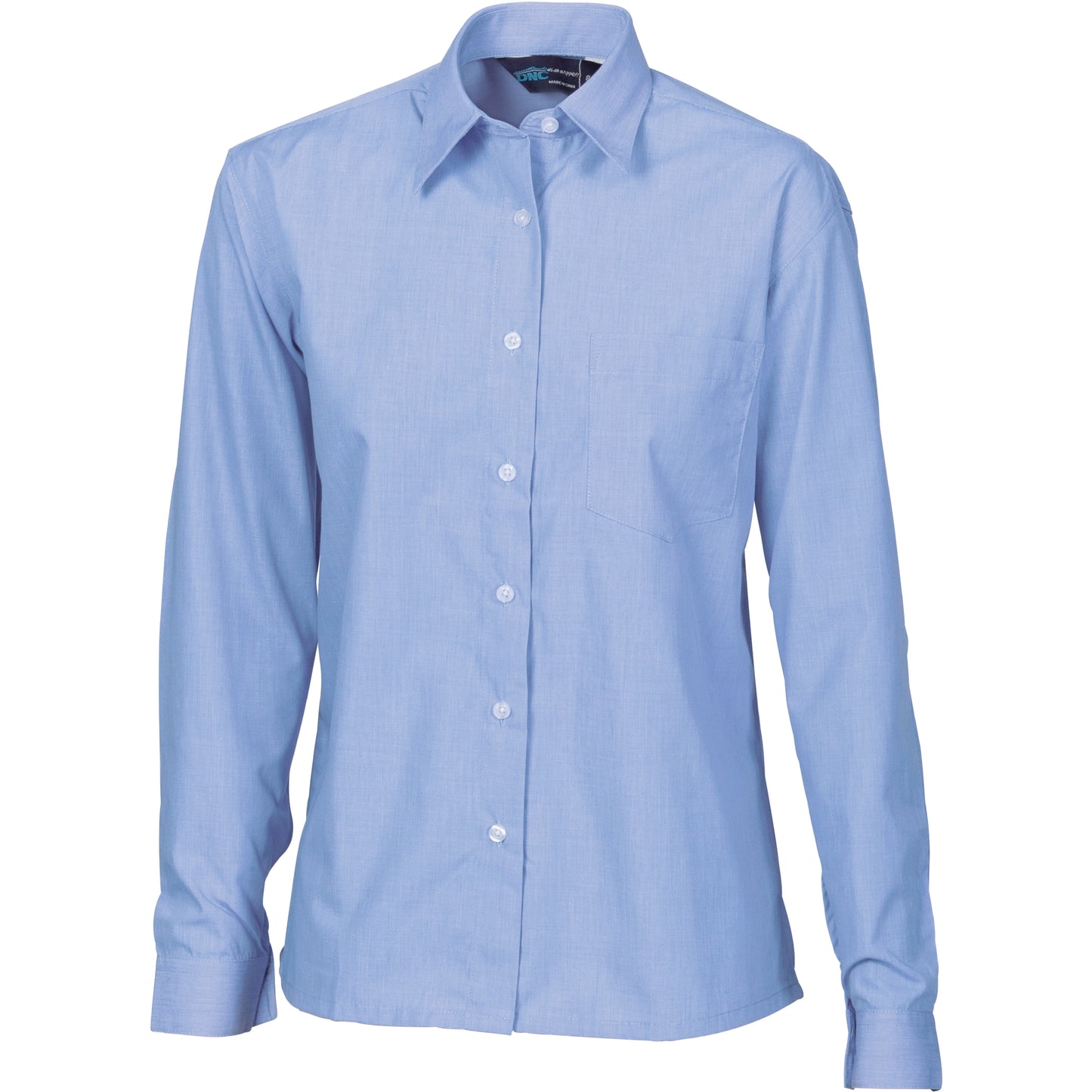 4212 Ladies Regular Collar, Side Splits, Single Pocket - Long Sleeve