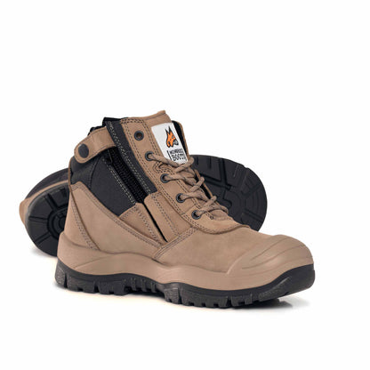 Stone Hero - Mongrel Boots 461050 Wheat ZipSider Boot w/ Scuff Cap