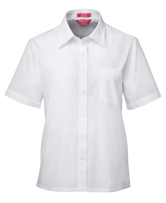 JB's Ladies S/S Original Poplin Shirt White