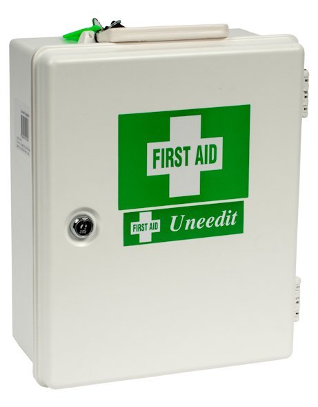 Max Global Products 4P First Aid Case Plastic Fischer Wall Mount Small