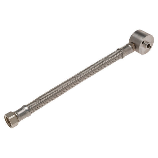 Pratt Safety Left Hand SS Braided Hose & Elbow Assembly For Showers