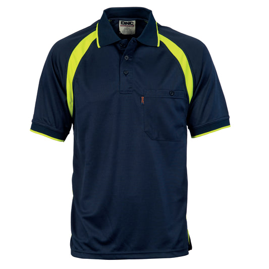 5216 Coolbreathe Contrast Polo - Short Sleeve