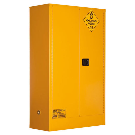 Pratt Safety Oxidizing Agent Storage Cabinet: 250L - 2 Doors - 3 Shelves