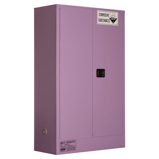 Pratt Safety Corrosive Substance Storage Cabinet: Metal - 250L - 2 Doors - 3 Shelves