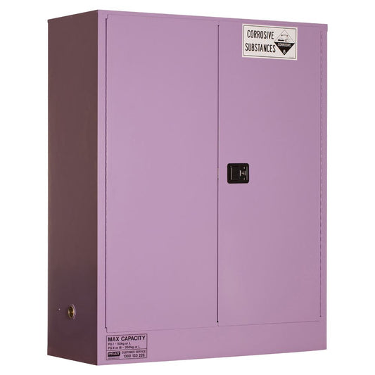 Pratt Safety Corrosive Substance Storage Cabinet: Metal - 350L - 2 Doors - 3 Shelves