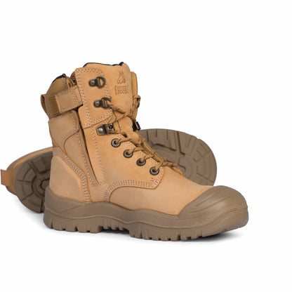 Wheat Hero - Mongrel Boots 561020 Black High Leg ZipSider Boot w/ Scuff Cap