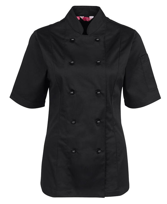 JB's Ladies S/S Chef'S Jacket Black-16