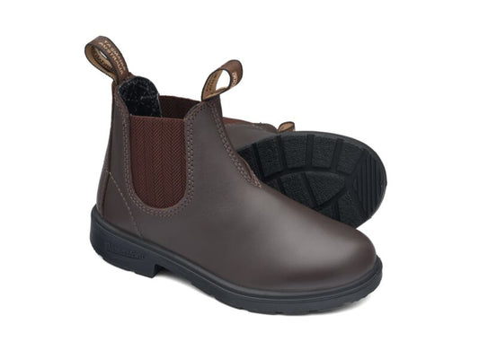 Blundstone 630 Child's brown premium leather elastic side boot
