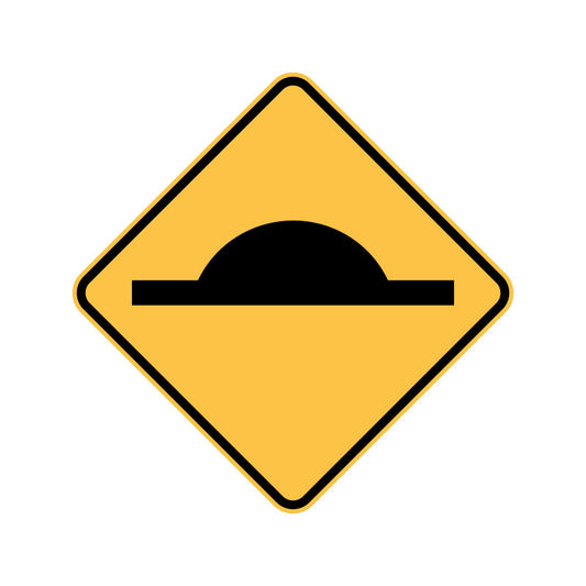 Sign - Speed Hump 600 x 600mm - Aluminium