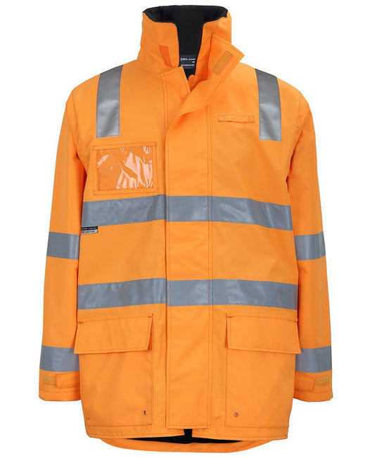 JB's Aust. Rail D+N Zip Off Sleeve L/Line Jacket Orange-2Xs