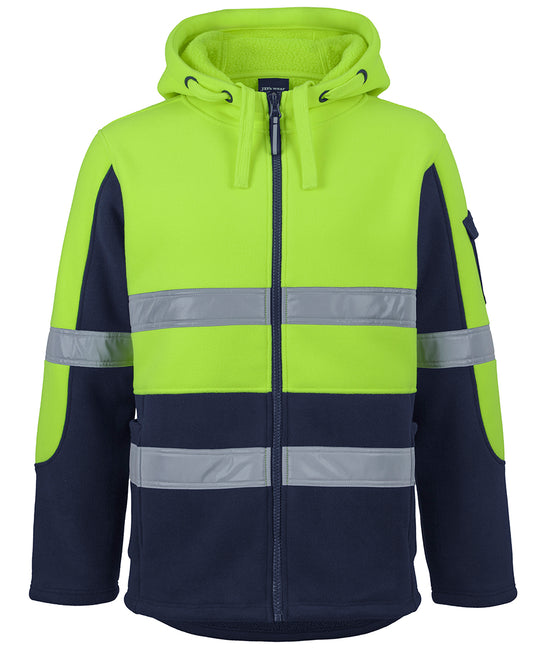 6DLZ Hi Vis D+N 450G Full Zip Shepherd Hoodie