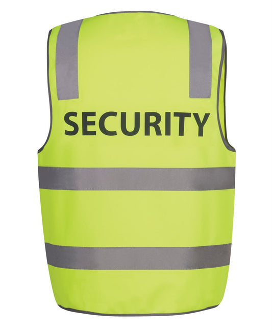 JB's Hv (D+N) Safety Vest Print Security Lime -S