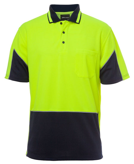 JB's Hv 4602.1 S/S Gap Polo Lime/Navy