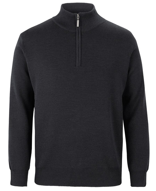 JB's Mens Corporate 1/2 Zip Jumper Black