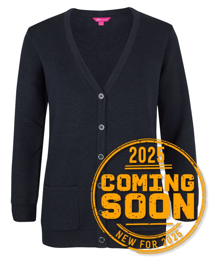 JB's Ladies Anti-Bacterial Iso 20645 Cardigan Black