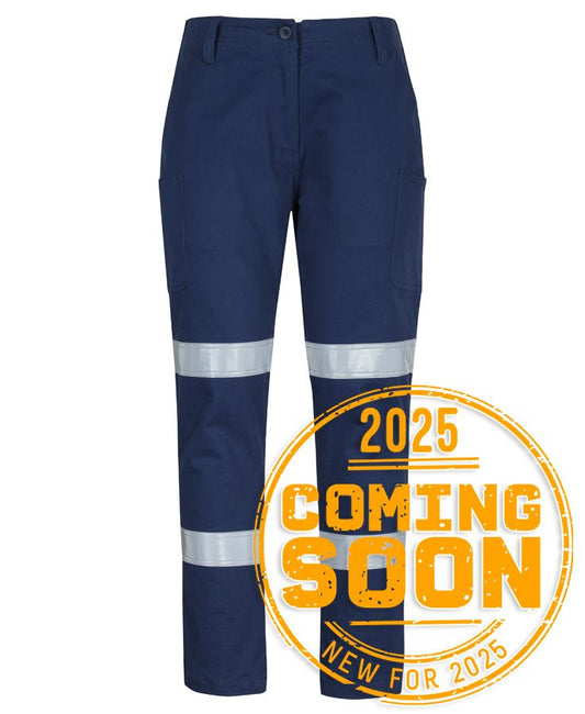 JB's Lds Multi Pkt Stretch Twill Pant With D+N Tape Navy-06