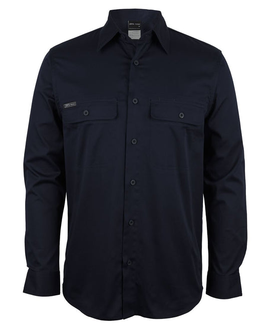 JB's L/S Stretch Work Shirt Navy