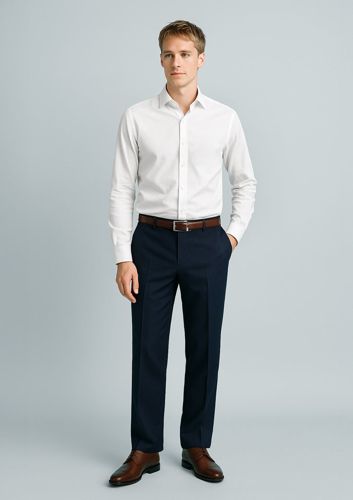 BizCorporate 70112S Mens Cool Stretch Flat Front Pant (Stout)