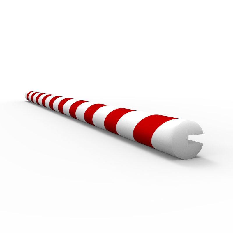 Anti Collision Strip 1m Polyurethane Red/White