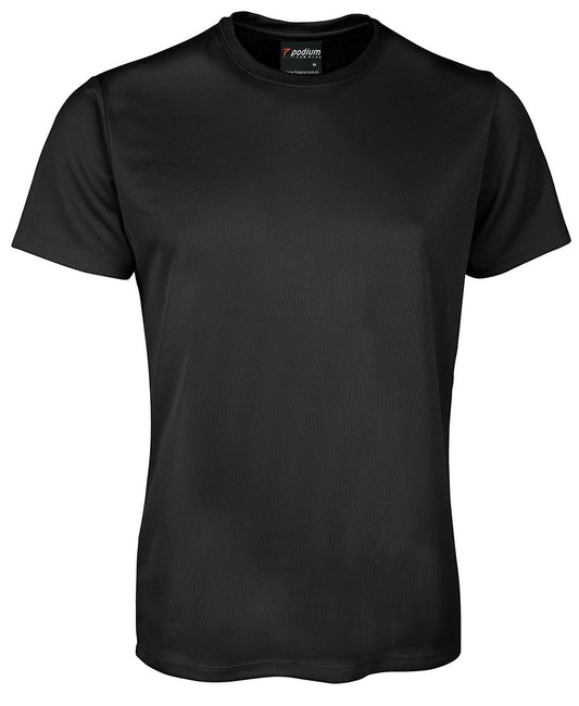 Podium Poly Tee Black