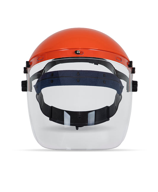 8F055 Visor And Browguard Orange/Clear