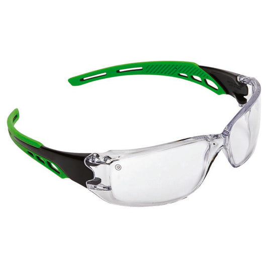 Pro Choice Safety Gear Cirrus Green Arm Safety Glasses